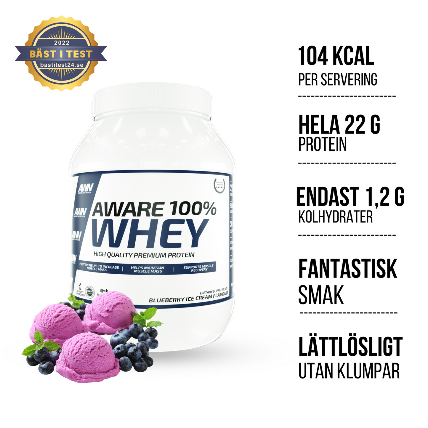 Aware Nutrition WHEY PROTEIN AWARE 100% (900g)